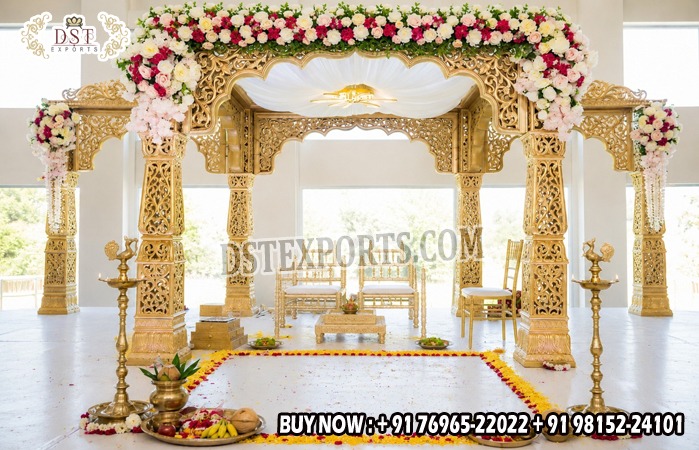 Premium Maharani Fiber Mandap for Perfect Weddings