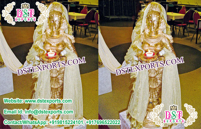 Wedding Welcome Deep Lady Fiber Statue