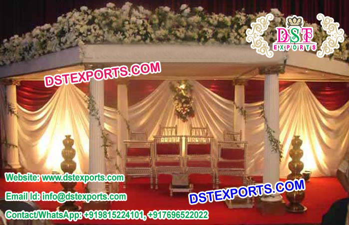 Wedding Fiber Roman Pillar Mandap/Pagoda /Column