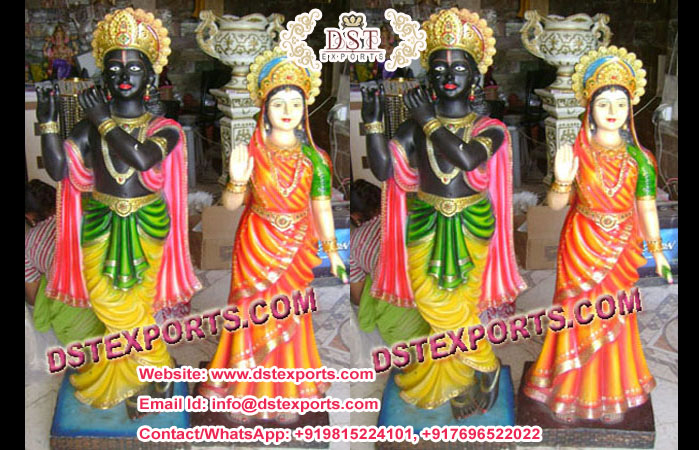 FIBER RADHA KRISHAN STATUE