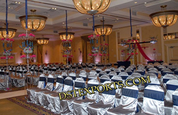 SATIN CHAIR COVERS AND SASHAS