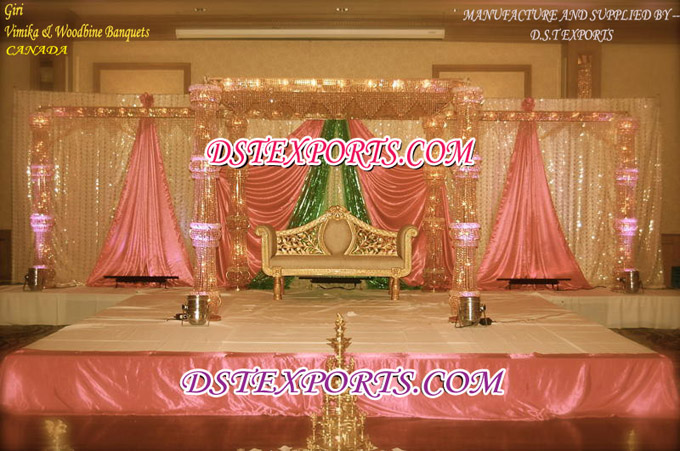 Latest Wedding Crystal Mandap New Design