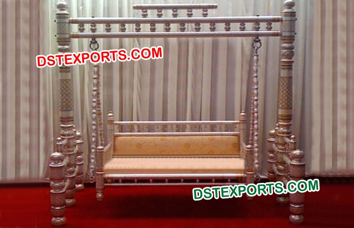 Wedding New Silver Sankheda Swing
