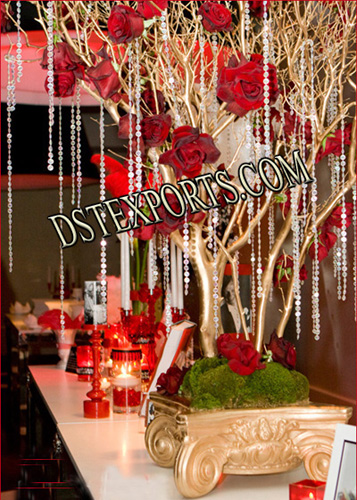 WEDDING CRYSTAL DECORATED TREE