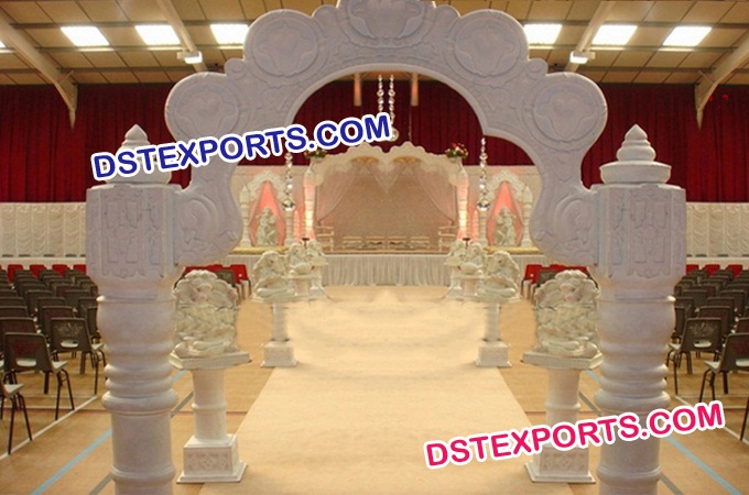 Indian Wedding Carved Temple Welcome Gate