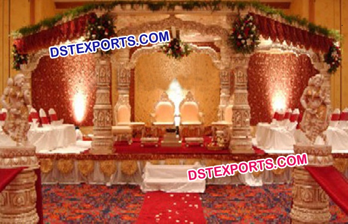 Royal Wedding Golden Devdas Wedding Mandap