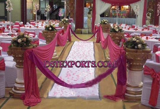 WEDDING ROMAN AISLEWAY PILLARS