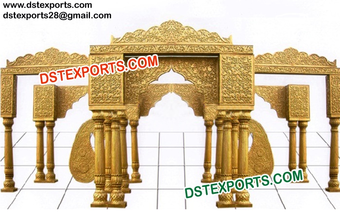 Royal Wedding Gold Traditional Mandap