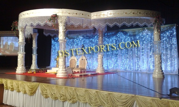 Latest Wedding Round Crystal Mandap Decor