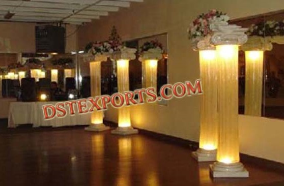 WEDDING LIGHTED ROMAN PILLARS