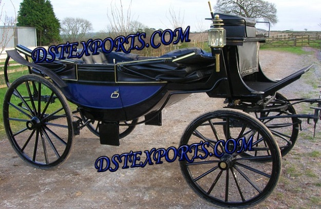 BLUE LANDUA HORSE CARRIAGE