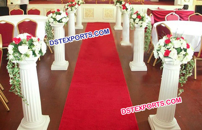 Wedding Aisleway Fiber Roman Pillar