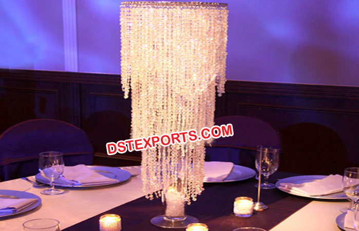 Wedding Crystal Jhoomer Table Decor