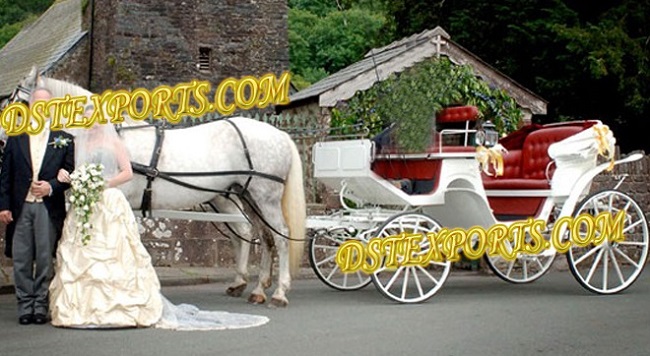 Indian Wedding White Victoria Carriages
