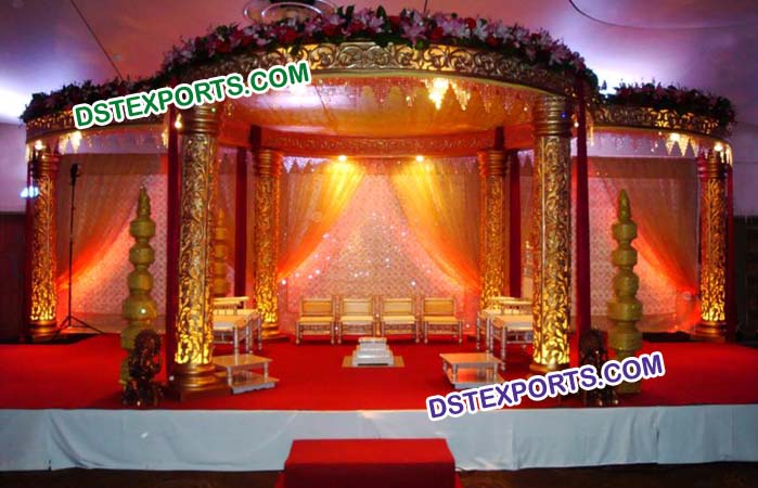 Wedding Golden Mandap