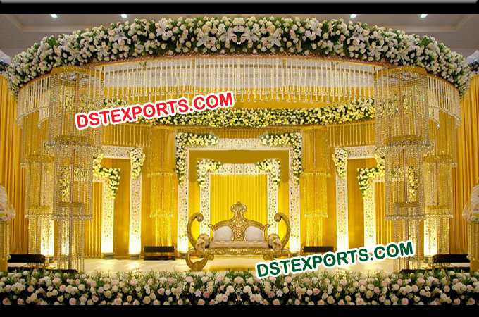 Latest Designer Wedding Crystal Mandap