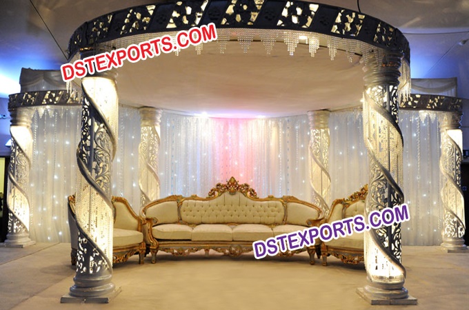 Crystal Wedding Decoration Mandap For Marriage