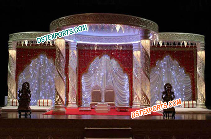 Latest Design Fiber Crystal Wedding Mandap