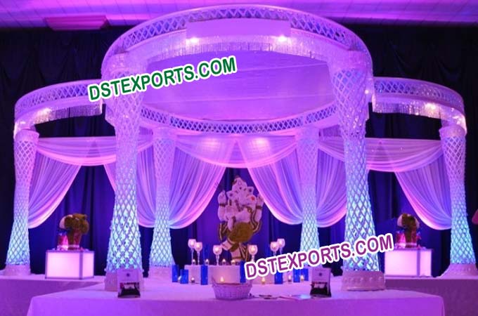 New Design Wedding Crystal Mandap Set
