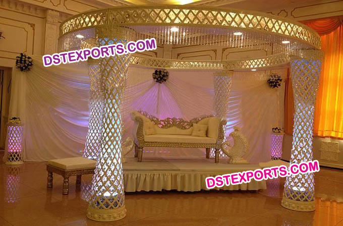 Royal New Plazzo Crystal Mandap Set