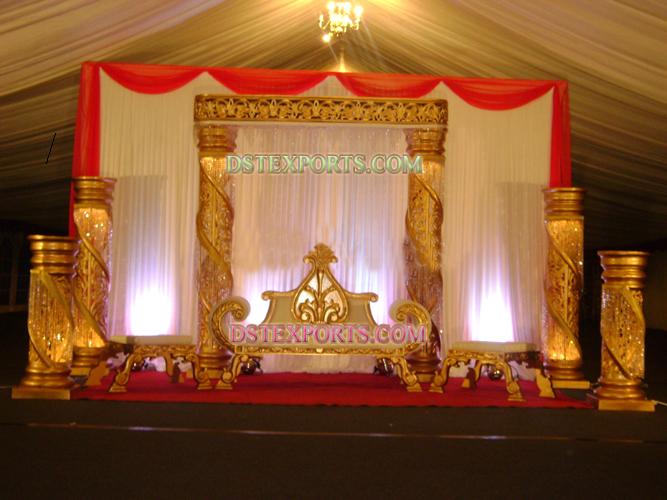 DESI  WEDDING  GOLDEN STAGE SET