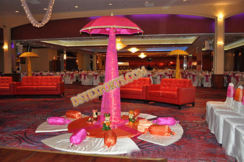 INDIAN MEHANDI STAGE UMBRELLAS