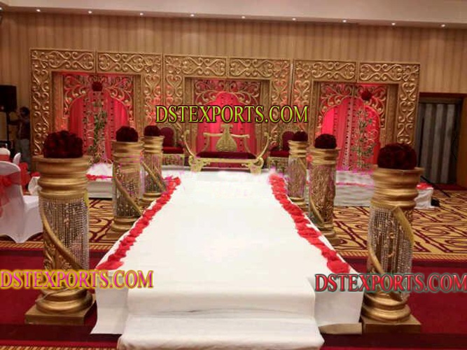 LATEST WEDDING CARVED BACKDROP