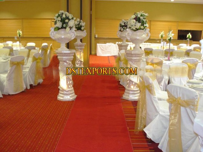 WEDDING CRYSTAL PILLAR WITH POT