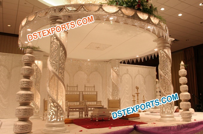 Indian Crystal Fiber Mandap/ Crystal Mandaps