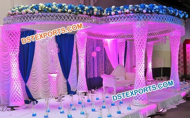 Wedding Latest Style Wedding Crystal Mandap Set