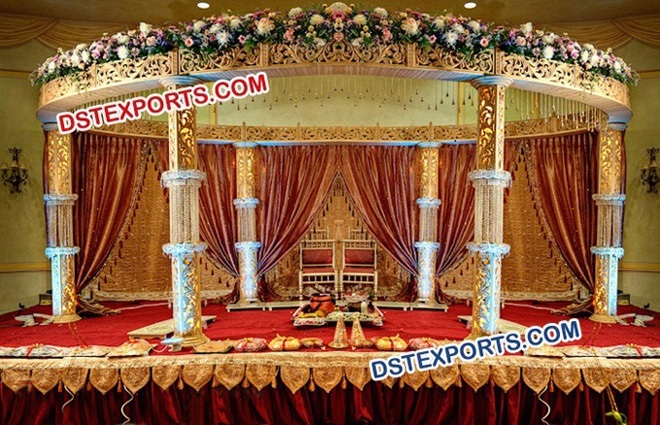 New Wedding Crystal Mandap Set