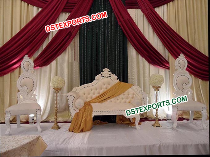 Asian Wedding Elegant White Furniture