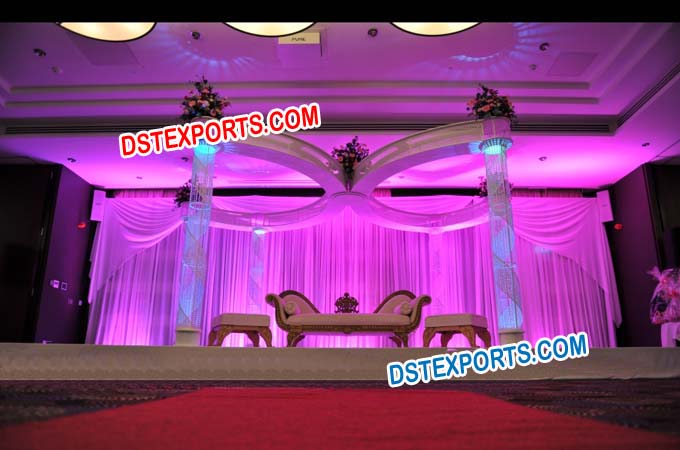 Latest Wedding Butterfly Crystal Mandap Set