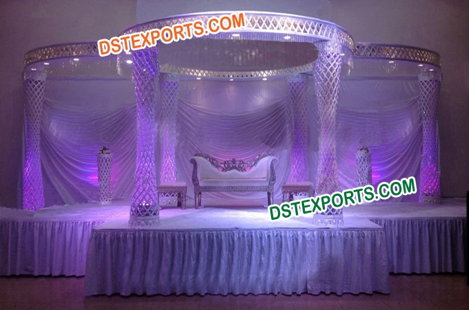 Latest Indian Wedding Crystal Mandap Set