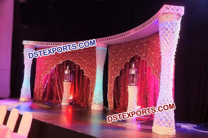 Latest Wedding Half Moon Palazzo Stage