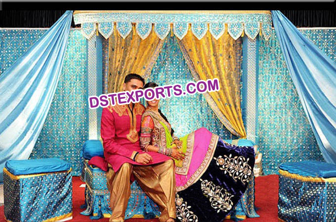 Wedding Embrodried Garba Backdrop Decoration