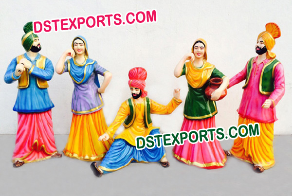 PUNJABI WEDDING BHANGRA STATUES SET