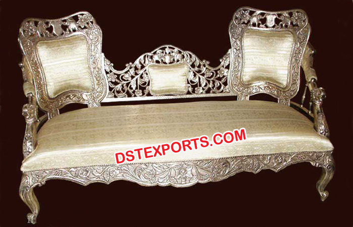 Indian Wedding Designer Silver Sofa