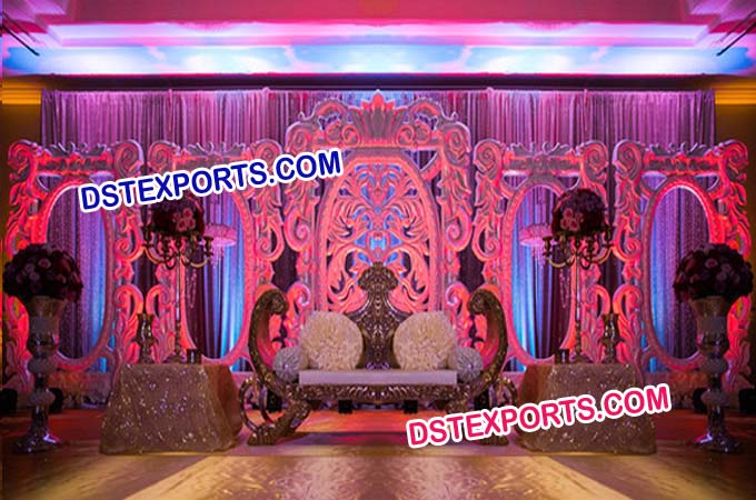 Wedding Stage Fiber Backdrop Decoration