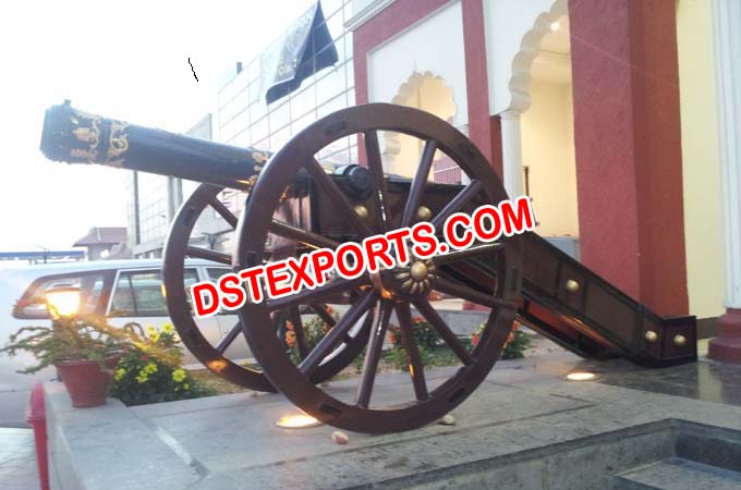 Haveli Decoration Hand Carved Top/ Gatling Gun