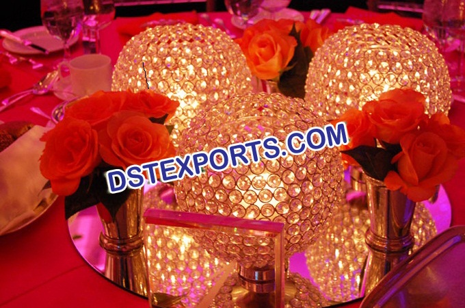 Crystal Ball Centerpieces