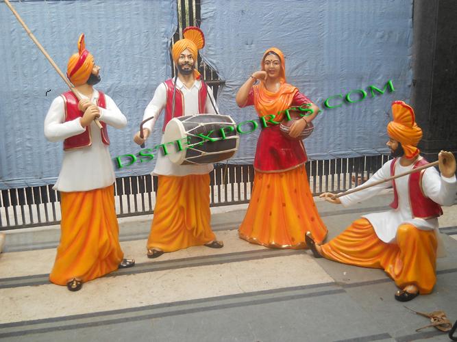 PUNJABI WEDDING BHANGRA STATUE SET