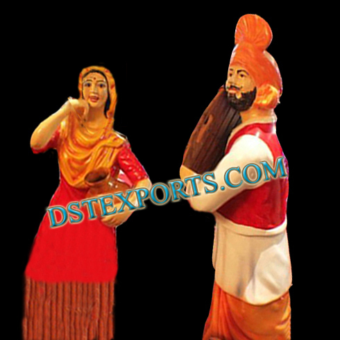 PUNJABI DANCING COUPLE STATUES