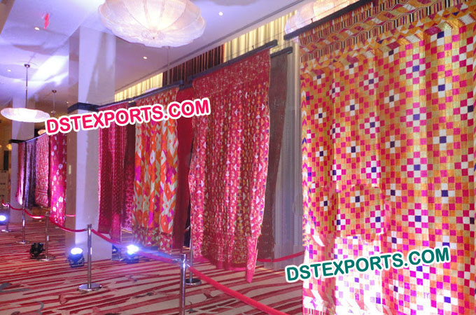 Punjabi Wedding Phulkari Backdrop