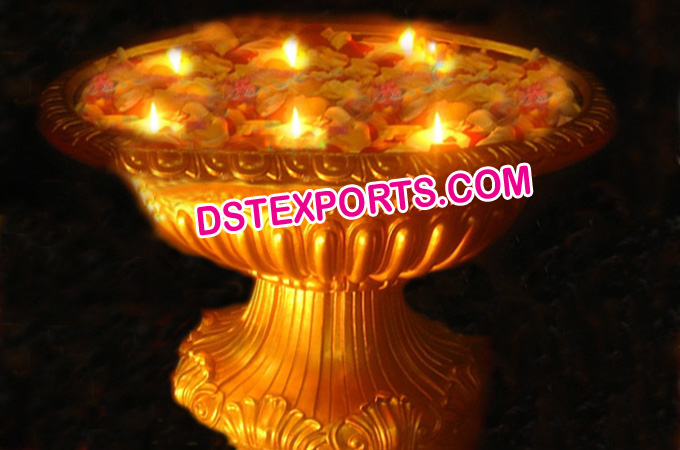 Indian Wedding Decoration Flower Bowl