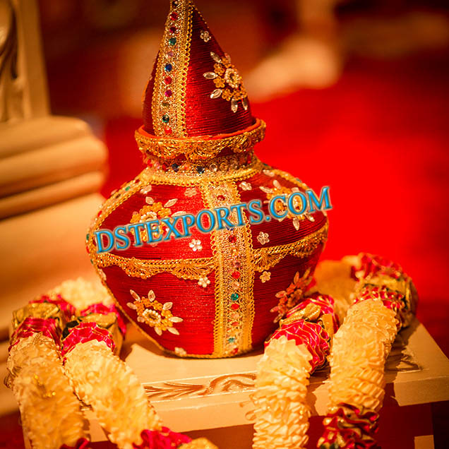 INDIAN WEDDING DECORATED KALASH POT