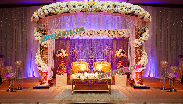 WEDDING MANDAP CRYSTAL DECORATIONS