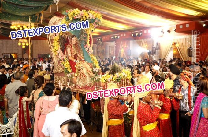 Royal Indian Wedding Wooden Palki
