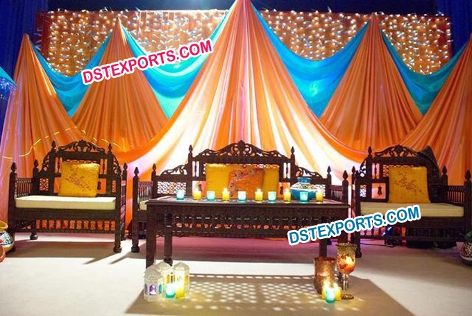 Muslim Wedding Mehandi Stage Furniture