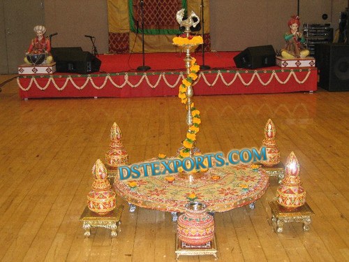 INDIAN WEDDING DECORATED KALASH POTS